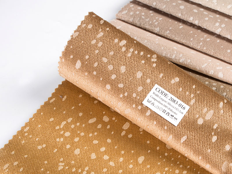 Özelleştirilebilir yastık için çok yönlü kadife bronz Jacquard kumaş