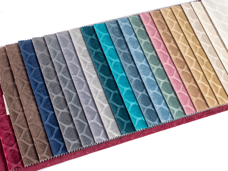 Ev dekor için yüksek kaliteli boyalı kabartmalı kadife kumaş