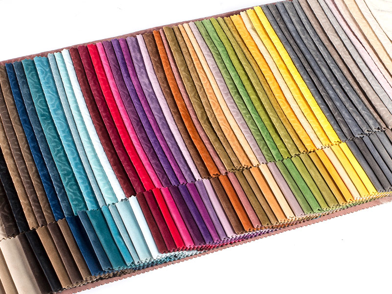 İç tasarım için üst düzey boyalı kabartmalı kadife kumaş